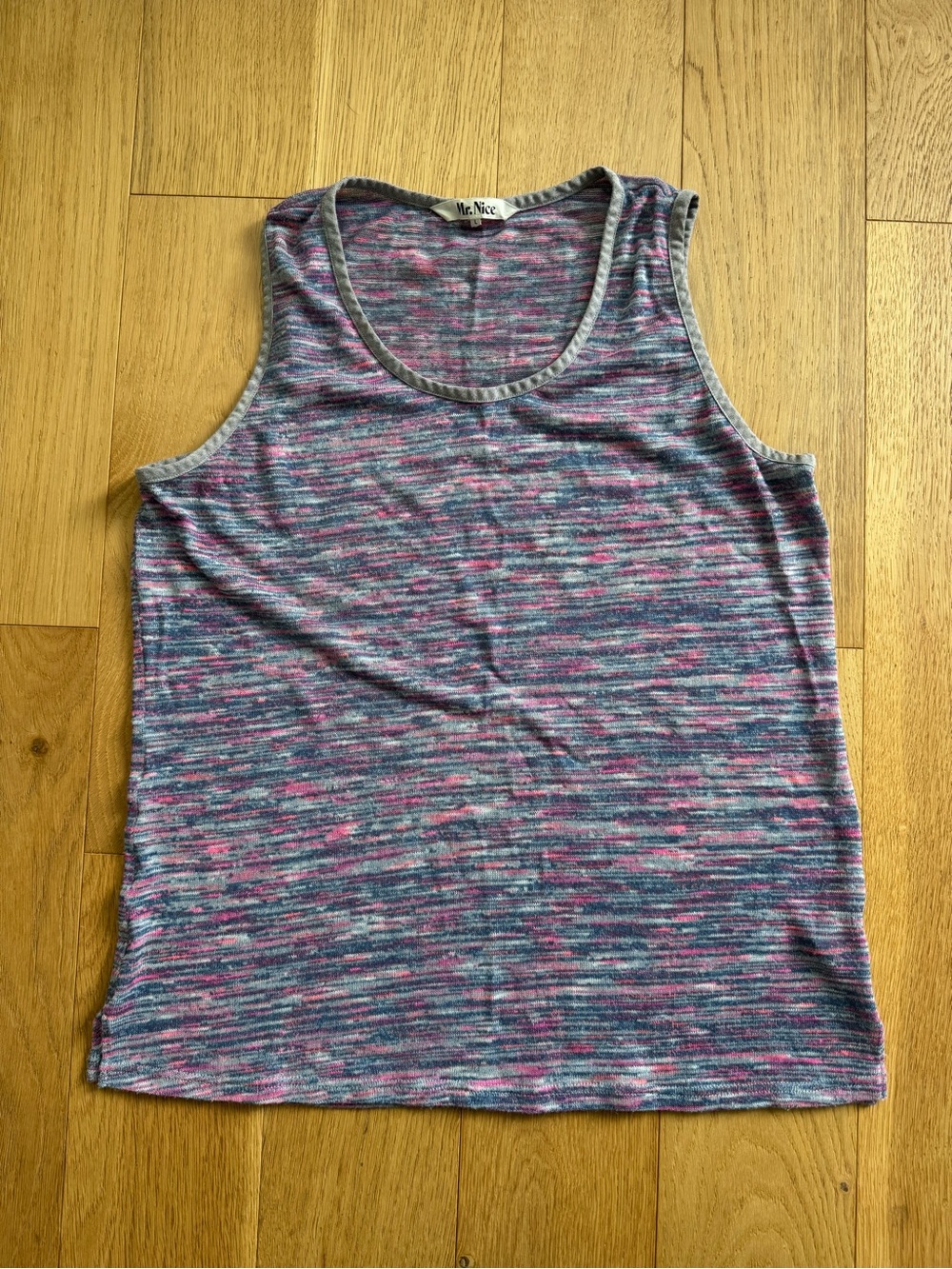 Mr. Nice Space-Dye Tank Top - Pink & Blue